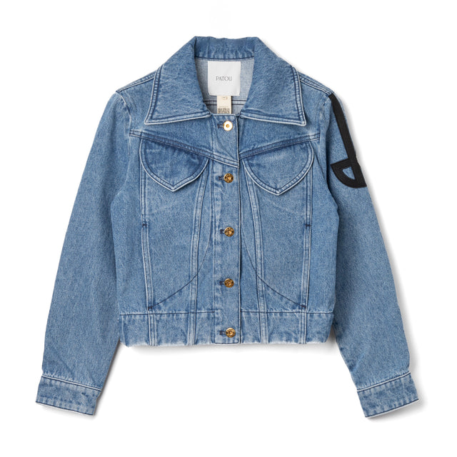 ICONIC DENIM SHAPED JACKET - HERITAGE BLUE WASH