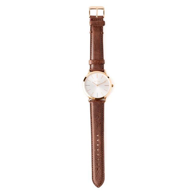 MA 41mm 3 Hands STP SS - BROWN