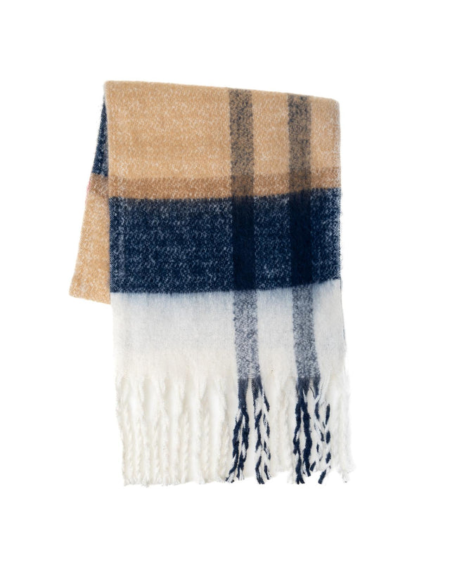 ISLA TARTAN BOUCLE SCARF - HESSIAN TARTAN LSC0293BR51 -HESSIAN TARTAN BARBOUR