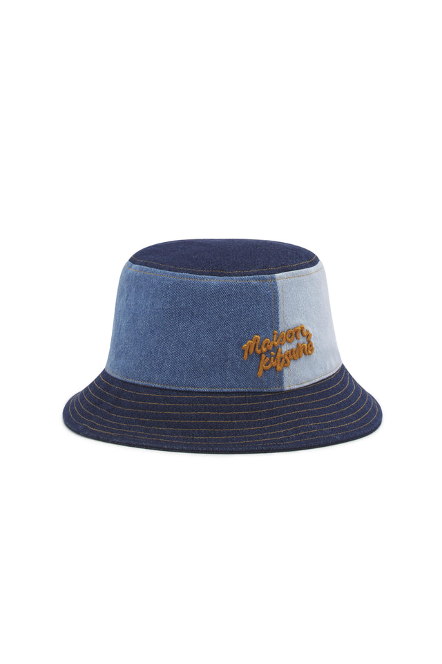DENIM BUCKET HAT - WASHED INDIGO MM06117WW5022 -P471 WASHED INDIGO Maison Kitsune