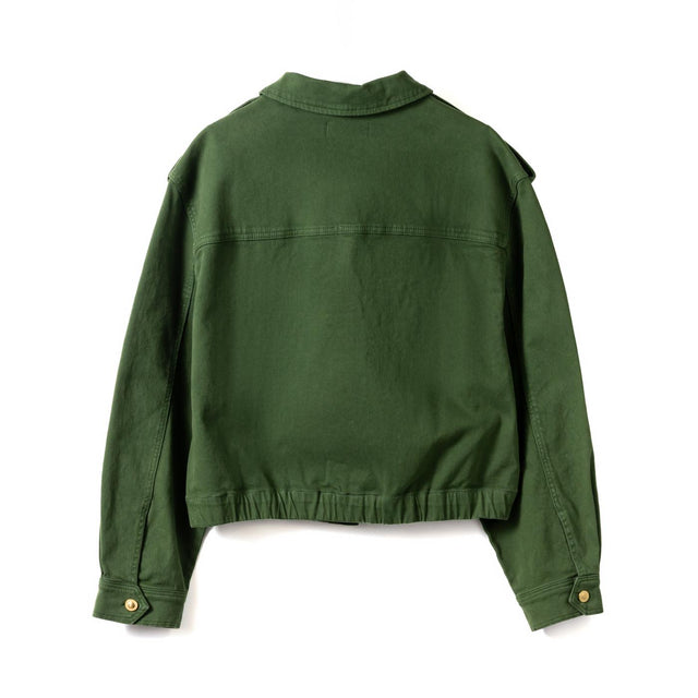 TESSA CROPPED JACKET - FRESH ARMY GREEN I234844 FRESH ARMY GREEN IVY COPENHAGEN