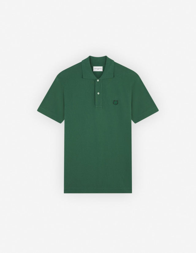 BOLD FOX HEAD PATCH COMFORT POLO - BOTTLE GREEN
