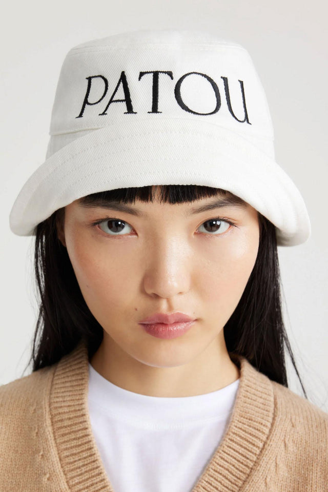 PATOU BUCKET HAT - WHITE AC0270132 -001W PATOU