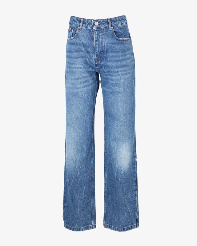 USED STRAIGHT FIT JEANS - USED BLUE UTR500.DE0016 480 AMI PARIS