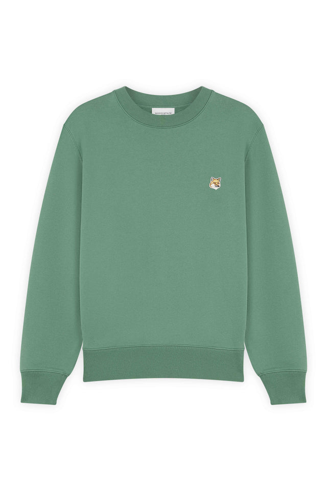 FOX HEAD PATCH REGULAR SWEATSHIRT - TEAL GREY