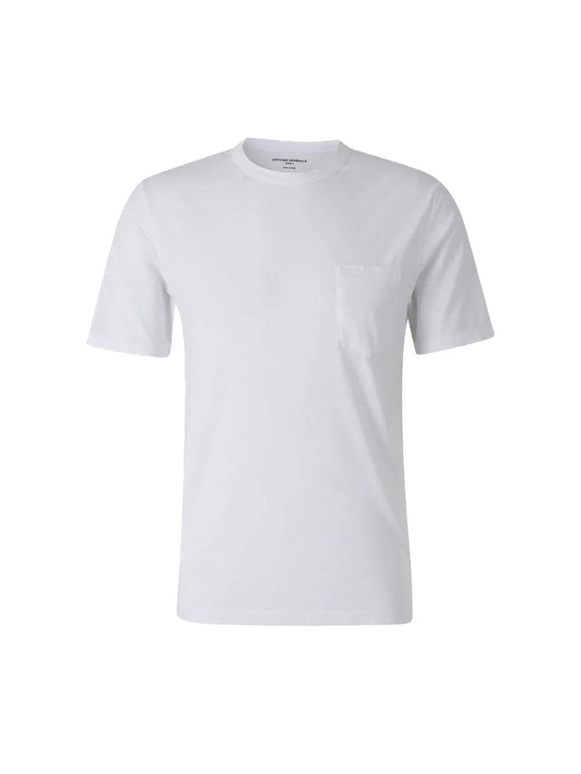 T-SHIRT LYOCEL COTON - WHITE S25MTEE217R -WHITE OFFICINE GENERALE