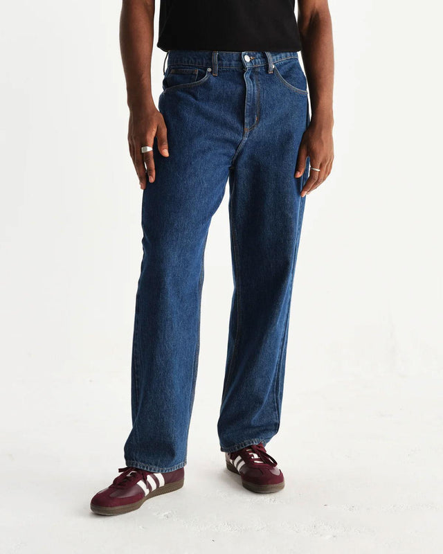 FELIX LOOSE FIT JEAN VINTAGE DENIM - 90s BLUE WASH AW25-DEN-LOO-BPV-BUW -90s BLUE WASH WAX LONDON