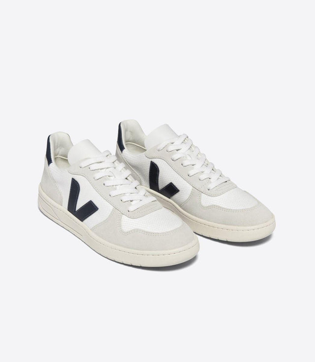 WOMENS V-10 B-MESH TRAINERS - WHITE/ NAUTICO VX0101380A WWHITE/NAUTICO VEJA