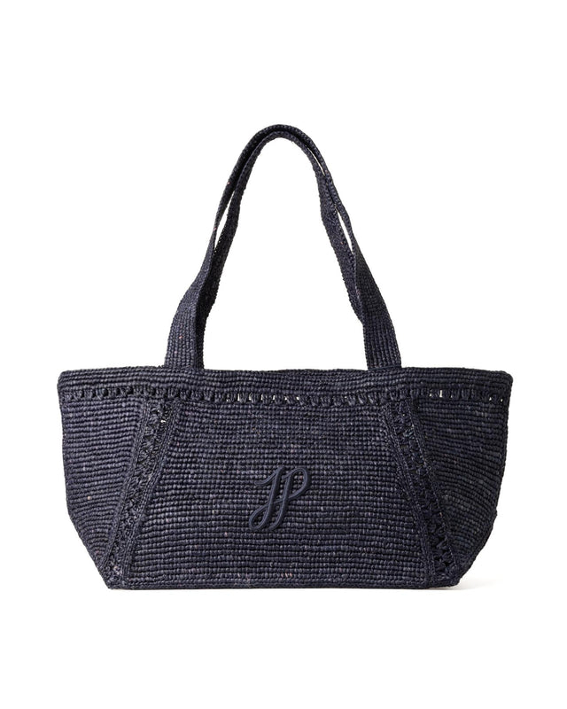 TRAPEZE TOTE BAG - NAVY BLACK AC0920215 -699N NAVY BLACK PATOU