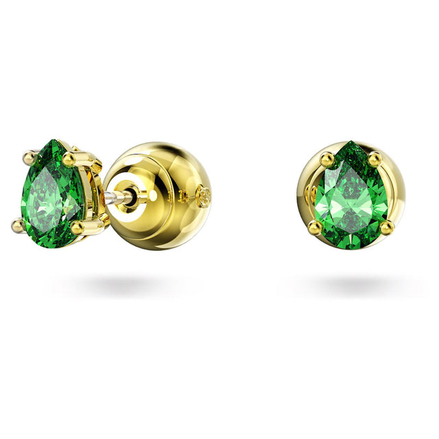 CHROMA STUD EARINGS - GREEN/GOLD-TONE PLATED 5639120 FANGR/GOS SWAROVSKI