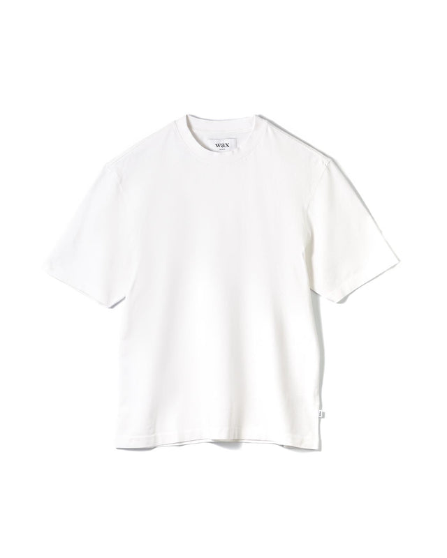 MILTON SS TEE COMPACT COTTON - WHITE SS25-TEE-MIL-BOE-WHI -WHITE WAX LONDON