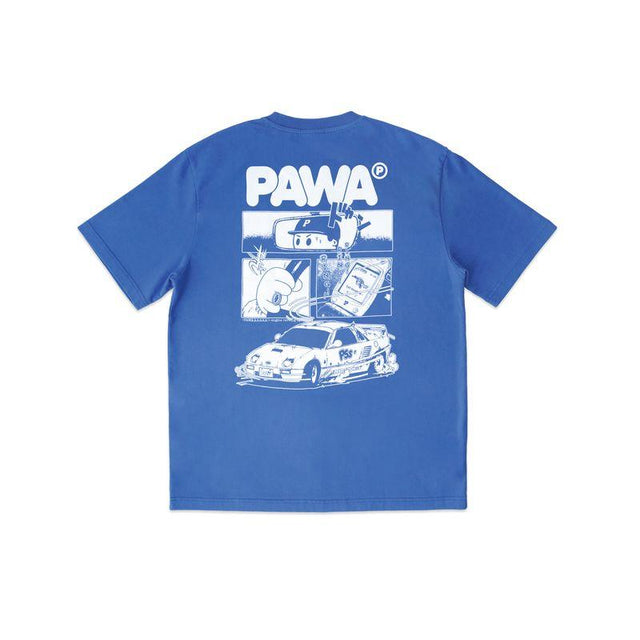 RACING T-SHIRT - RACING BLUE P010 TSHIRT PAWA SPEED SPORTS