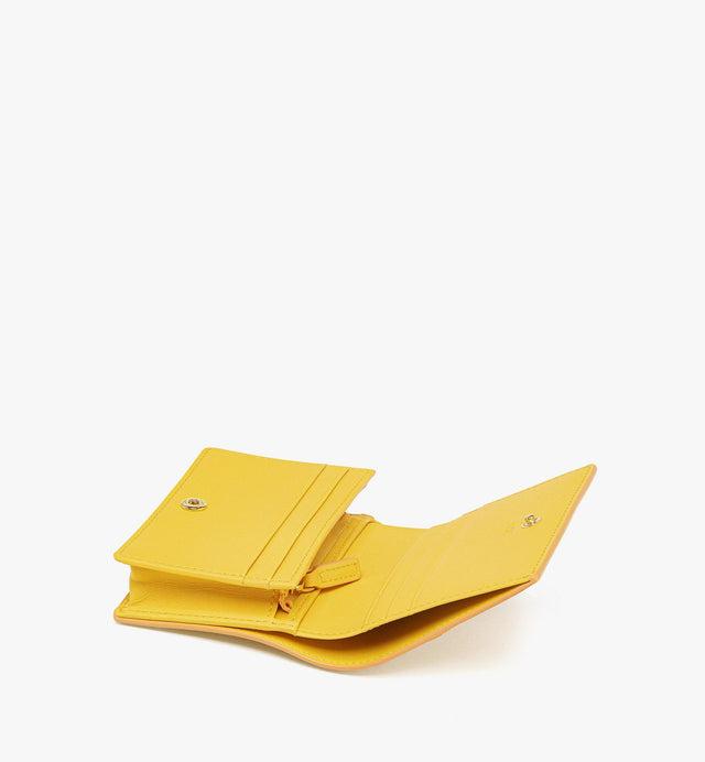 SPANISH CALFSKIN DIAMOND SNAP WALLET - YELLOW MYSESAK01Y0001 YELLOW MCM