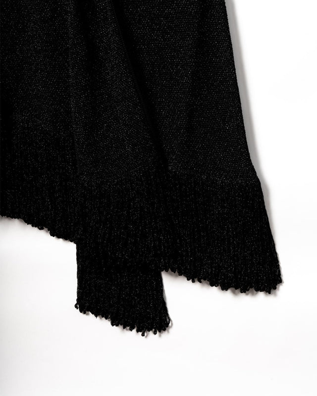 EMBROIDERED FRINGE SHORT DRESS - BLACK RW-DR9082-K059-E25 -10 BLACK LANVIN