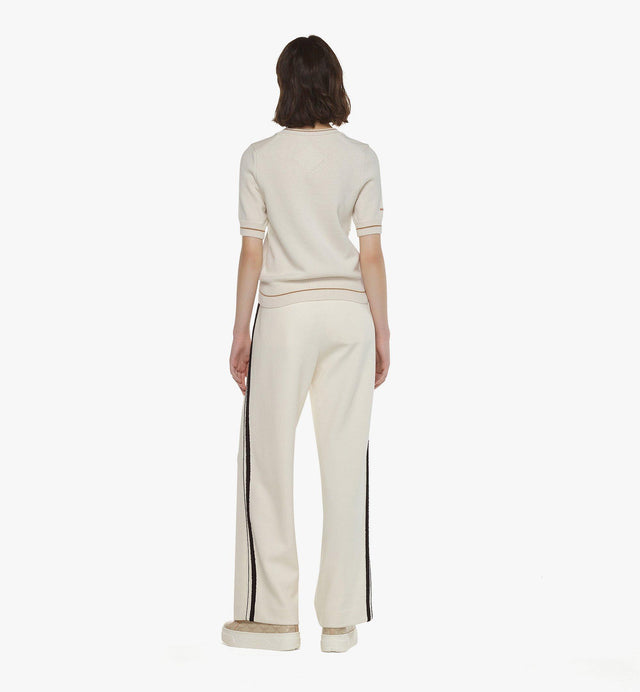 WOMENS FESTIVE BOUCLE PANTS WIDE - WHITE MFPESMM03WI0 WHITE MCM