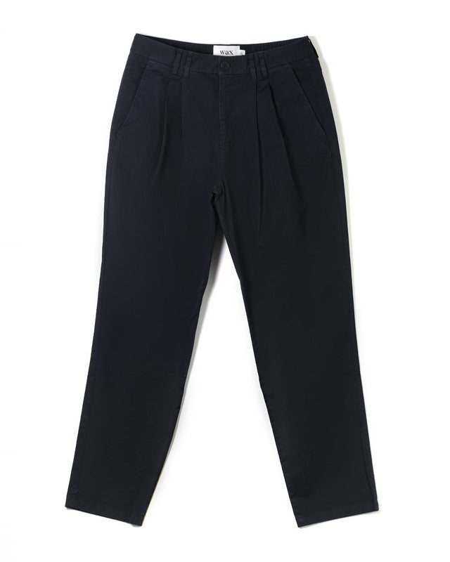 RALEIGH TROUSER V2 COTTON TWILL - NAVY PS25-TRO-PLE-AOJ-NVY -NAVY WAX LONDON