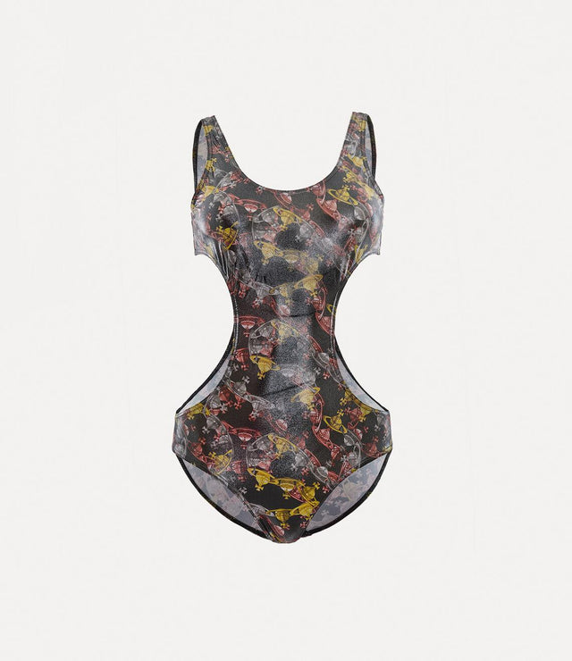 CRAZY ORB ONE PIECE SWIMSUIT - BLACK 8101000N-J0070 N401 Vivienne Westwood