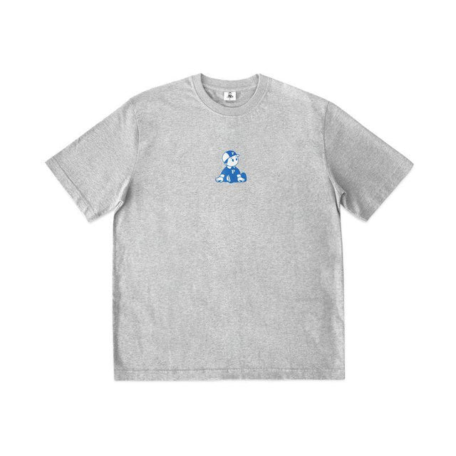 BOY T-SHIRT - GREY MARL P003 TSHIRT PAWA SPEED SPORTS