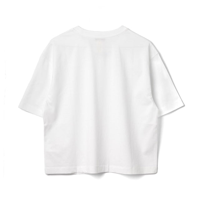 EMBROIDERED COLLAR CROPPED T-SHIRT - WHITE JE1359999 -001W WHITE PATOU