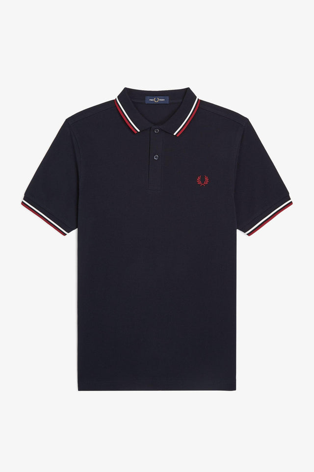 THE TWIN TIPPED POLO SHIRT - NAVY M3600 -T55 FRED PERRY