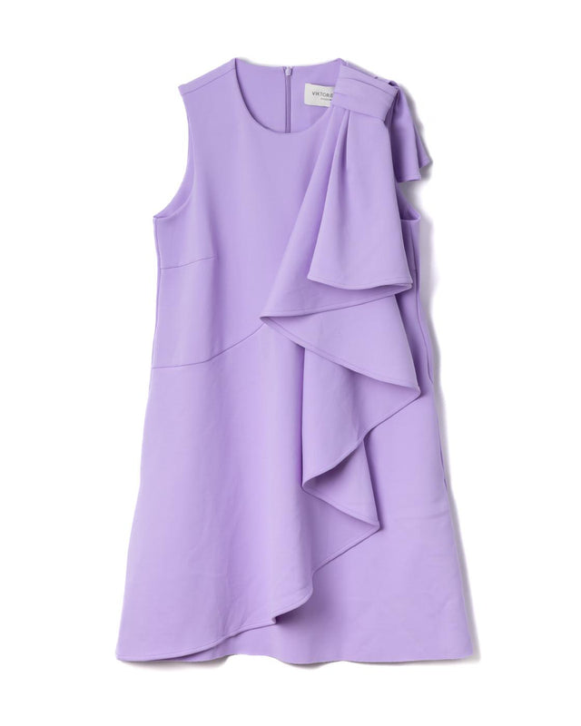 BOW VOLANT DRESS - LAVENDER ED027 -LAVENDER VIKTOR & ROLF