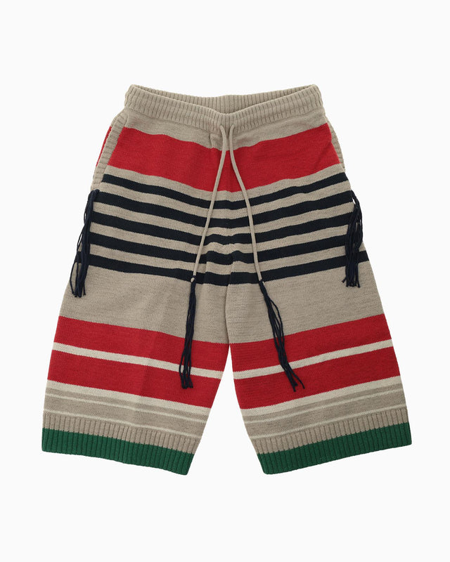 STRIPE SHORTS - RED LANDSCAPE STRIPE CGSS24CKNTRP01 RED LANDSCAPE STRIPE CRAIG GREEN