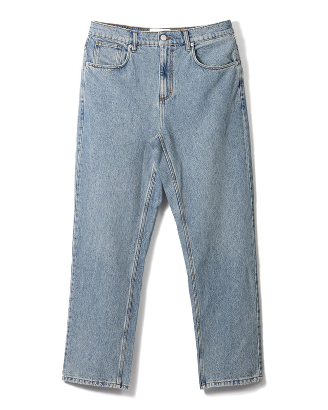RUSSEL STRAIGHT FIT JEAN VINTAGE DENIM - VINTAGE BLUE SS25-DEN-STR-BPV-MWA -VINTAGE BLUE WAX LONDON