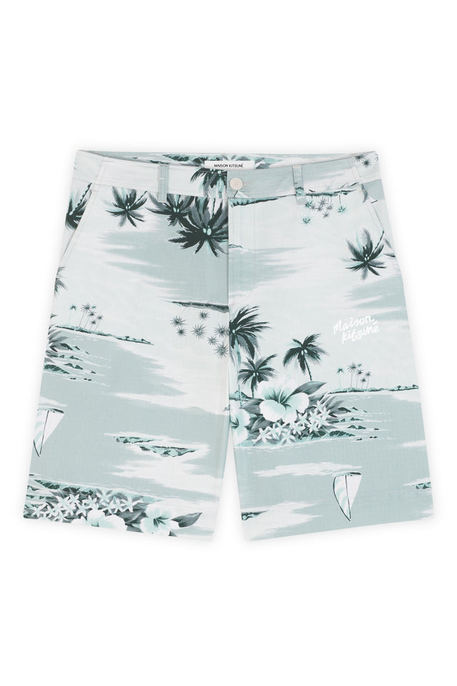 BOARD SHORTS - SEAFOAM DESIGN MM01402WW4015 -O417 Maison Kitsune