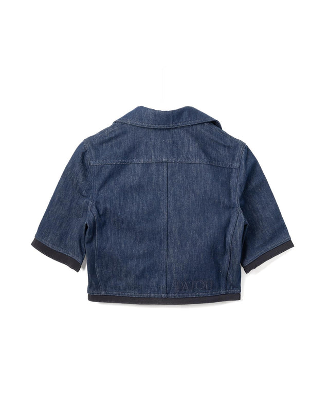 SHORT SLEEVES CROPPED JACKET - RODEO BLUE JA0480008 -602D RODEO BLUE PATOU