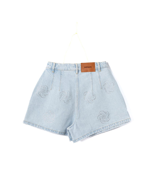 DENIM STUDS SHORTS - LIGHT BLUE DENIM 1138241468 -1468 LIGHT BLUE DENIM ROTATE