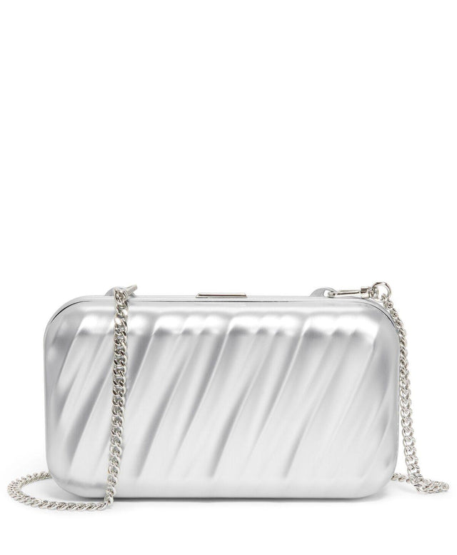19 DEGREE ALUMINUM MINAUDIERE SIDE CASE - SILVER 148635 1776 TUMI