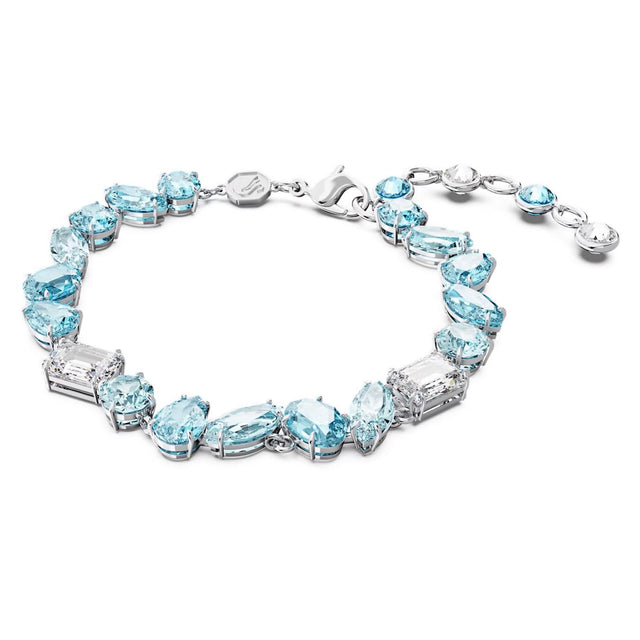 GEMA BRACELET - BLUE/RHODIUM PLATED<BR/> 5666018 BLU/RHS SWAROVSKI