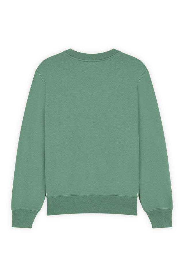 FOX HEAD PATCH REGULAR SWEATSHIRT - TEAL GREY