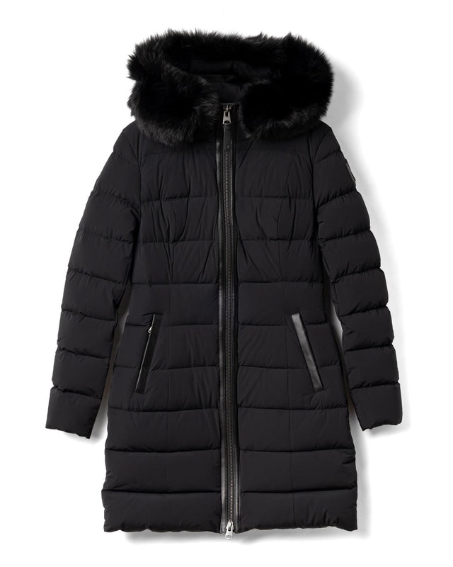 CALLA AGILE-360 STRETCH LIGHT DOWN COAT - BLACK CALLA-BX -BLACK MACKAGE