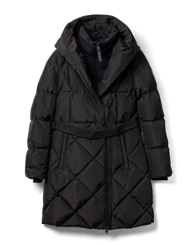 AYUMI 2-in-1 LONG DOWN COAT - BLACK AYUMI -BLACK MACKAGE