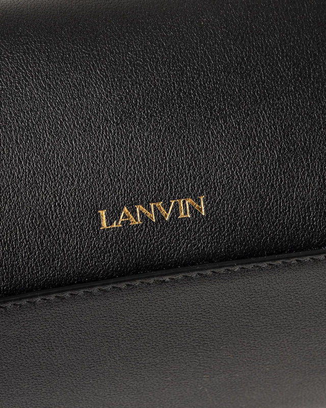 HAUTE SEQUENCE LEATHER CLUTCH BAG - BLACK LW-BGBE00-PIEN-P24 -10 BLACK LANVIN