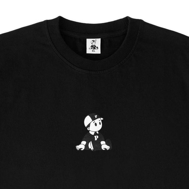 BOY T-SHIRT - BLACK P002 TSHIRT PAWA SPEED SPORTS