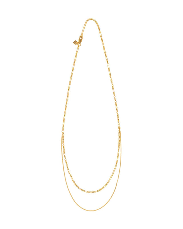CASCADE NECKLACE - GOLD CAS-NE-69 -GOLD BAR JEWELLERY