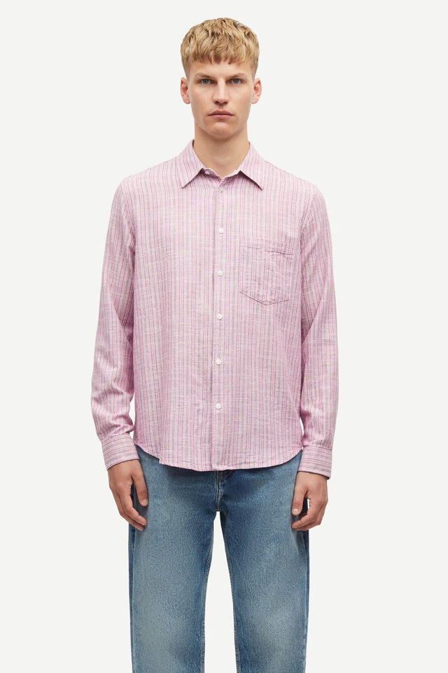 LIAM FP SHIRT - ORCHID HAZE ST. M22100012 -Orchid haze st. SAMSOE SAMSOE
