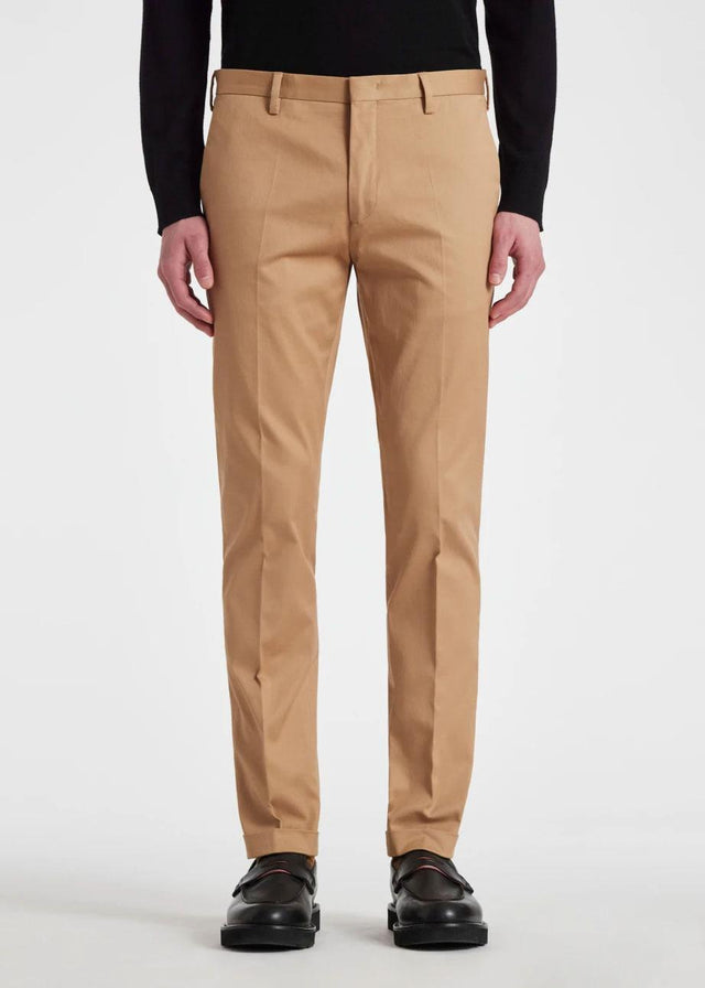 SLIM-FIT COTTON-STRETCH CHINOS - TAN M1R-255U-M02138 -60 Tan PAUL SMITH