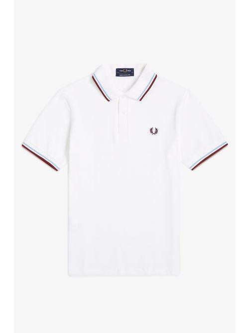 M12 POLO SHIRT - WHITE M12 -120 FRED PERRY