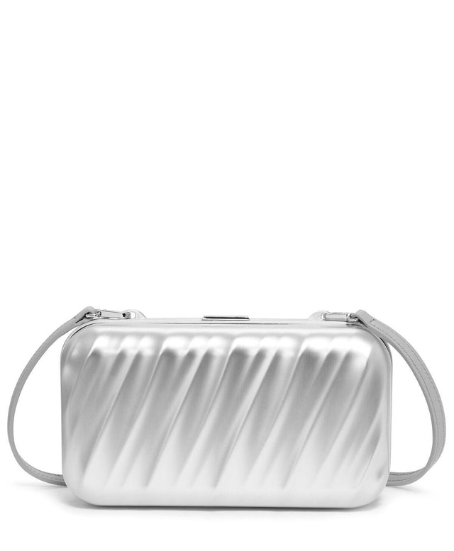19 DEGREE ALUMINUM MINAUDIERE SIDE CASE - SILVER 148635 1776 TUMI