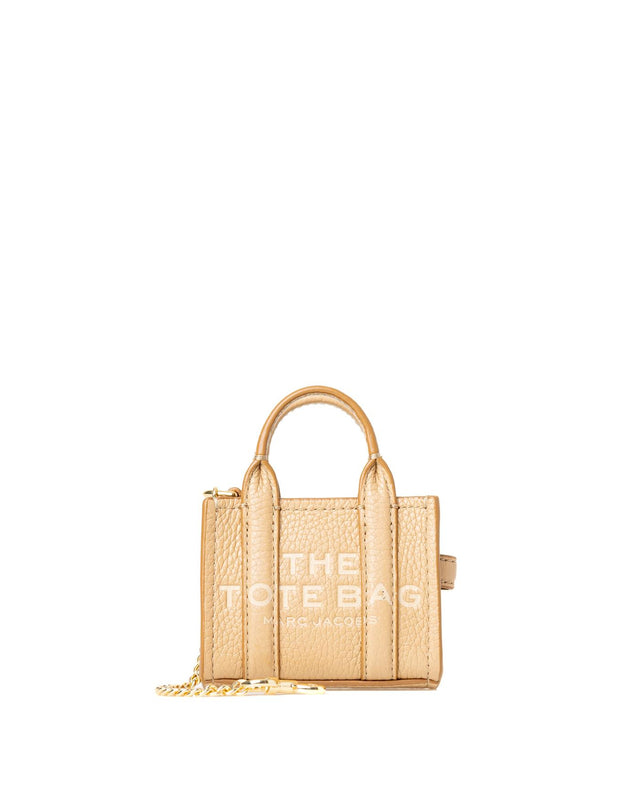 THE NANO TOTE BAG CHARM - CAMEL