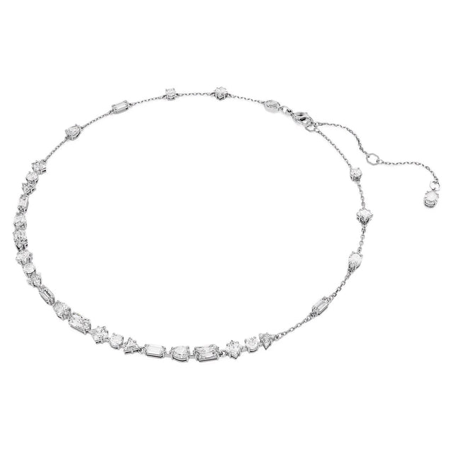 MESMERA NECKLACE - WHITE/RHODIUM PLATED