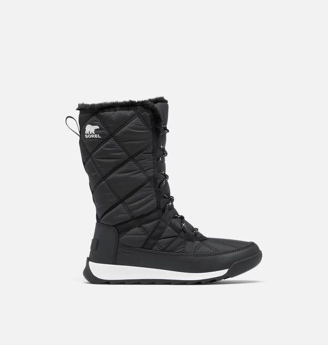WHITNEY II PLUS TALL LACE WATERPROOF SNOW BOOTS - BLACK/SALT 2088261 Black, Sea Salt SOREL
