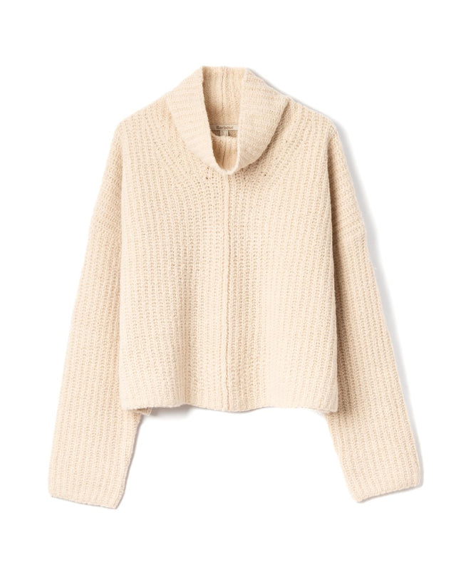 IMELDA KNITTED JUMPER - ARAN LKN1711WH51 -ARAN BARBOUR