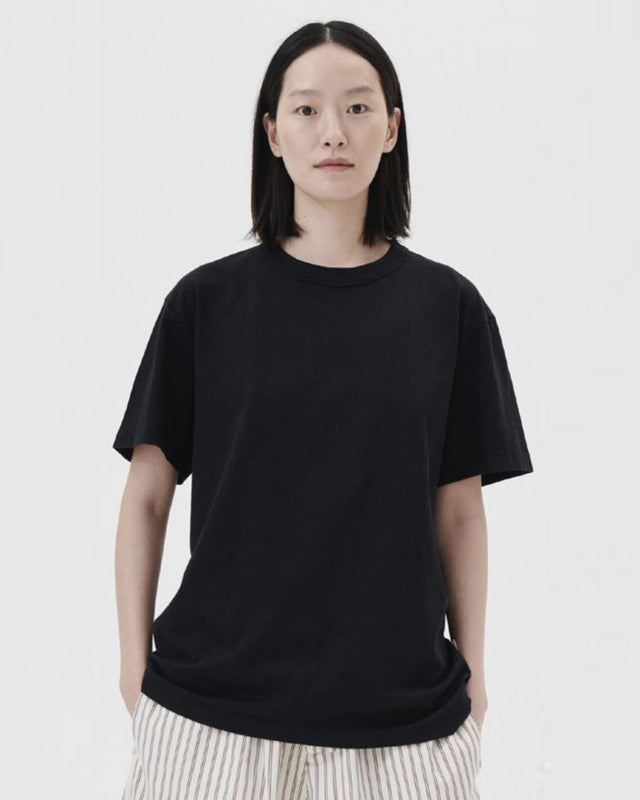 SLEEPING SHORT SLEEVED T-SHIRT - BLACK TSH-BLA -Black TEKLA