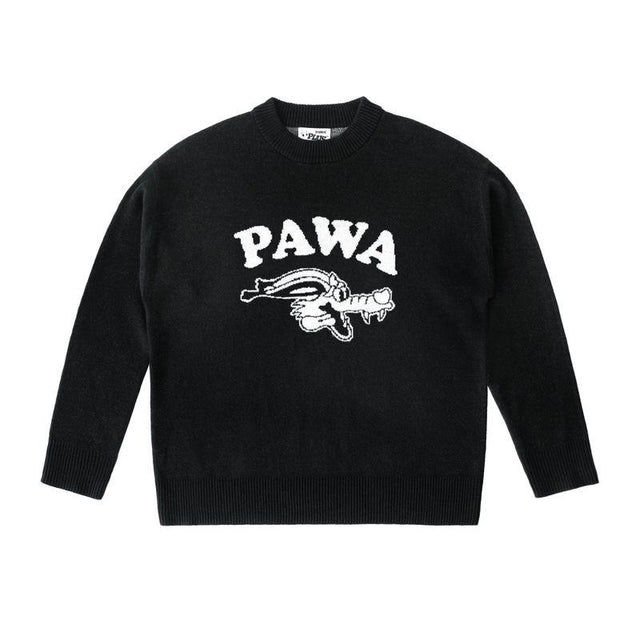 DOGGO KNIT SWEATER - BLACK P014 PAWA SPEED SPORTS
