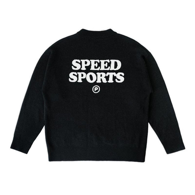 DOGGO KNIT SWEATER - BLACK P014 PAWA SPEED SPORTS