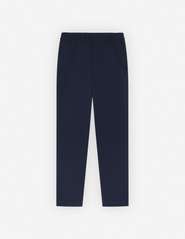 CITY PANTS IN COTTON GABARDINE WITH BOLD FOX HEAD PATCH - INK BLUE LM01111WW0085 INK BLUE Maison Kitsune